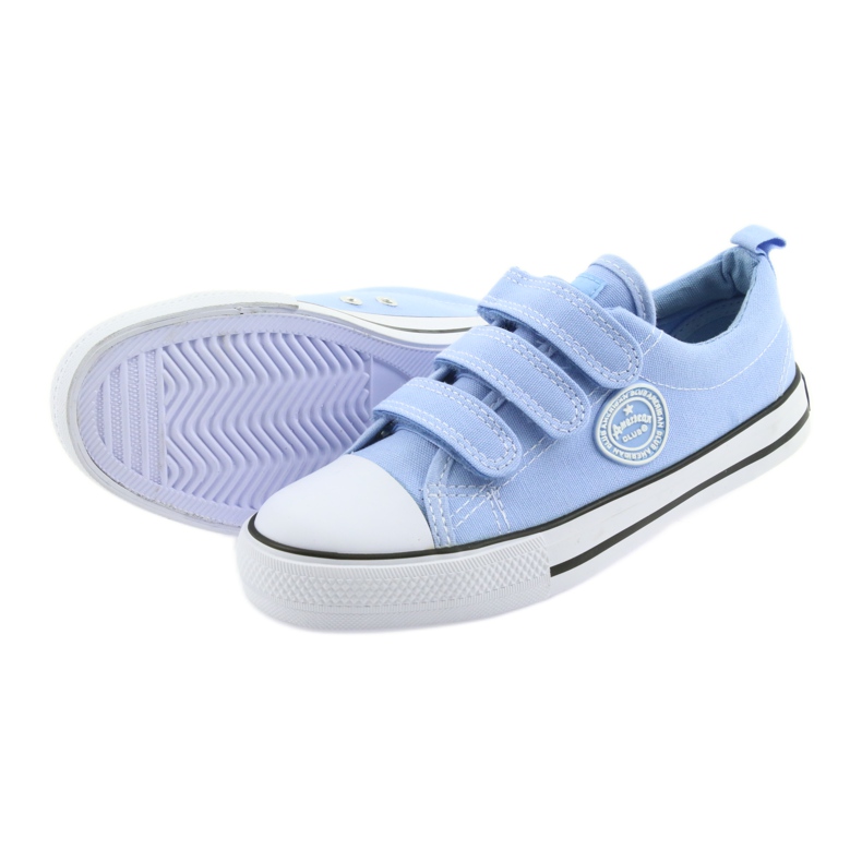 Sneakers American Club blue LH49 velcro white 4 Sneakers American Club blue LH49 velcro white 4