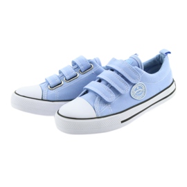 Sneakers American Club blue LH49 velcro white 3