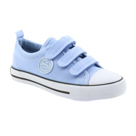 Sneakers American Club blue LH49 velcro white 1