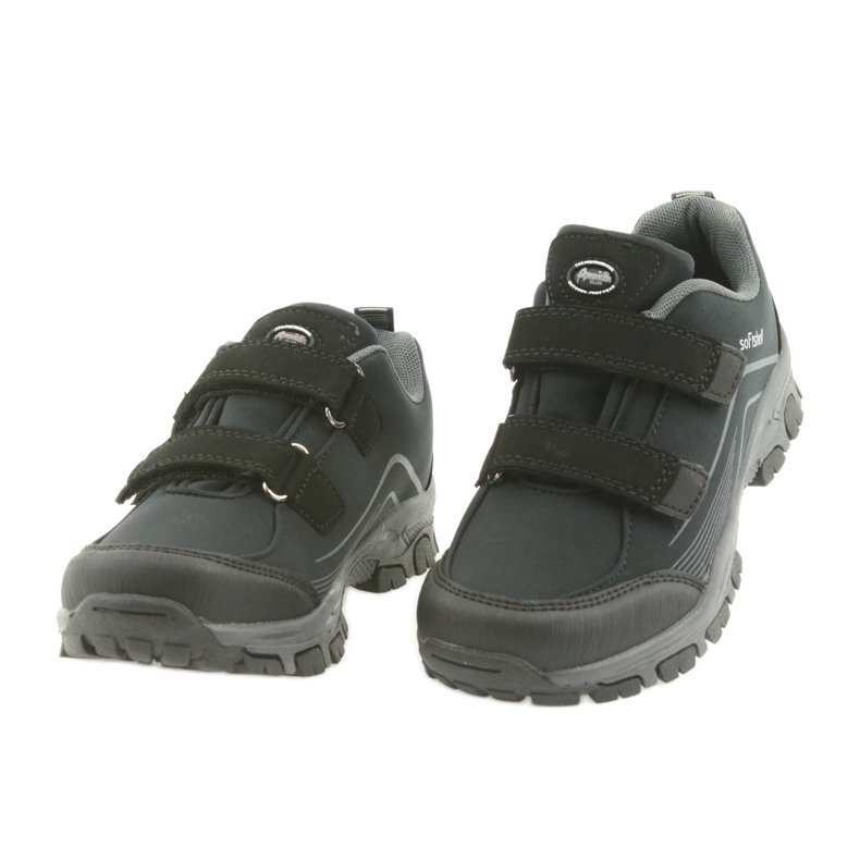 ADi American Club softshell children's sports shoes black grey 4