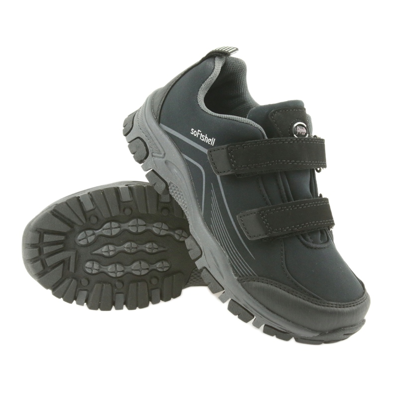 ADi American Club softshell children's sports shoes black grey 3