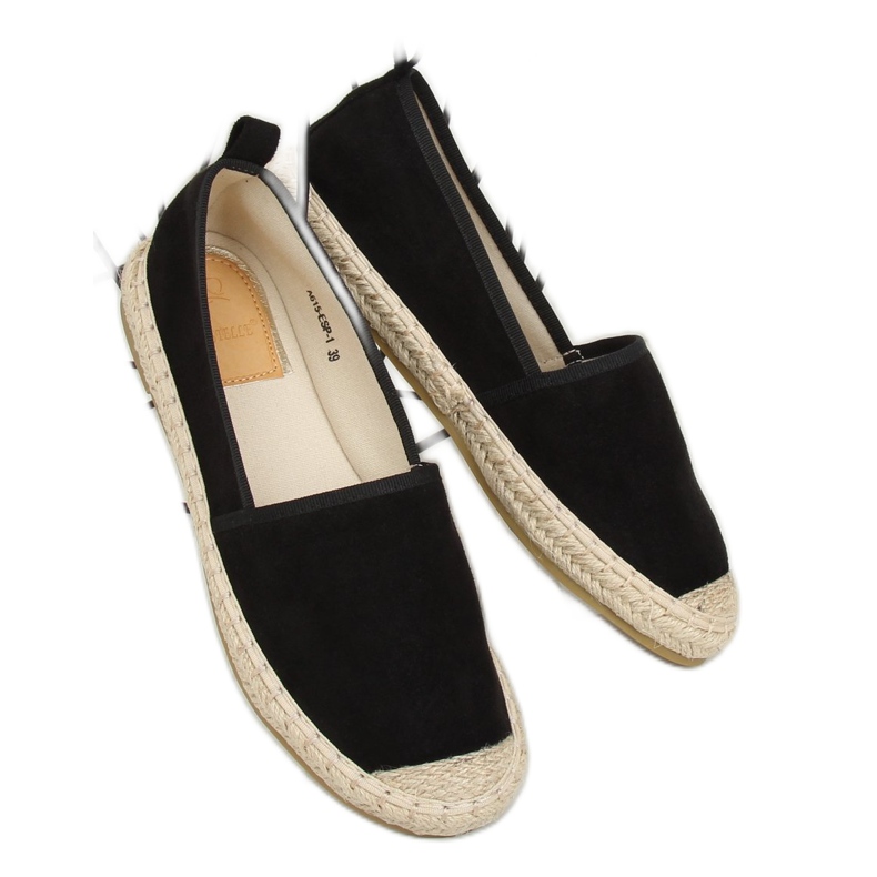Black women's espadrilles A615-ESP-1 Black 2