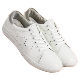 VINCEZA Leather Low Sneakers white 2 VINCEZA Leather Low Sneakers white 2