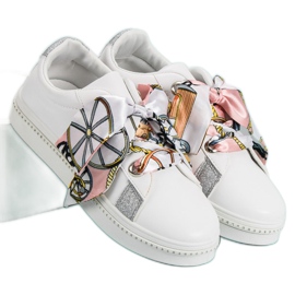 Sports Shoes Tied With A Ribbon white 1