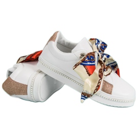 Sports Shoes Tied With A Ribbon white 1
