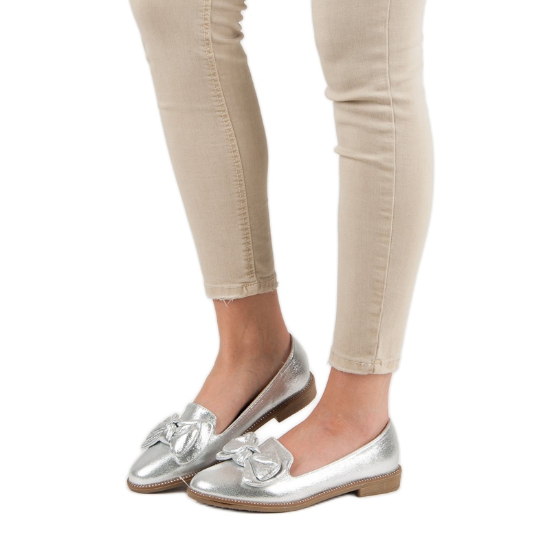 Forever Folie Silver Ballerina With A Bow grey 2