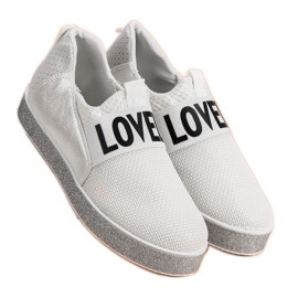 Bestelle Slip-on Sneakers With Glitter white 2 Bestelle Slip-on Sneakers With Glitter white 2