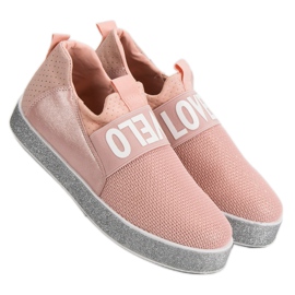 Bestelle Slip-on Sneakers With Glitter pink 2