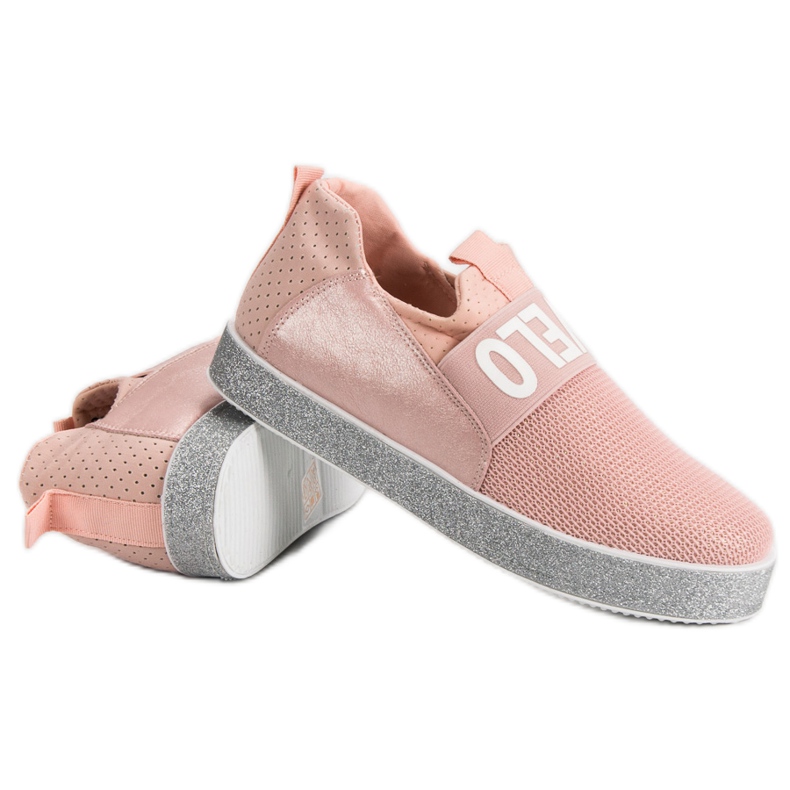 Bestelle Slip-on Sneakers With Glitter pink 1