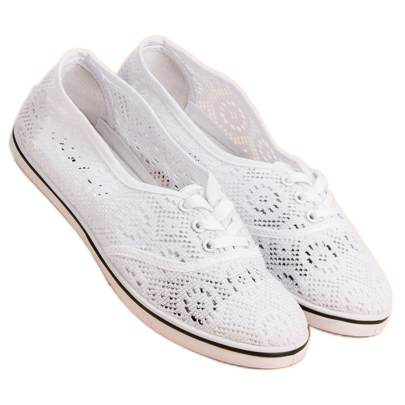McKey Openwork Sneakers white 2