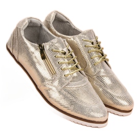 Filippo Golden Leather Shoes 2 Filippo Golden Leather Shoes 2