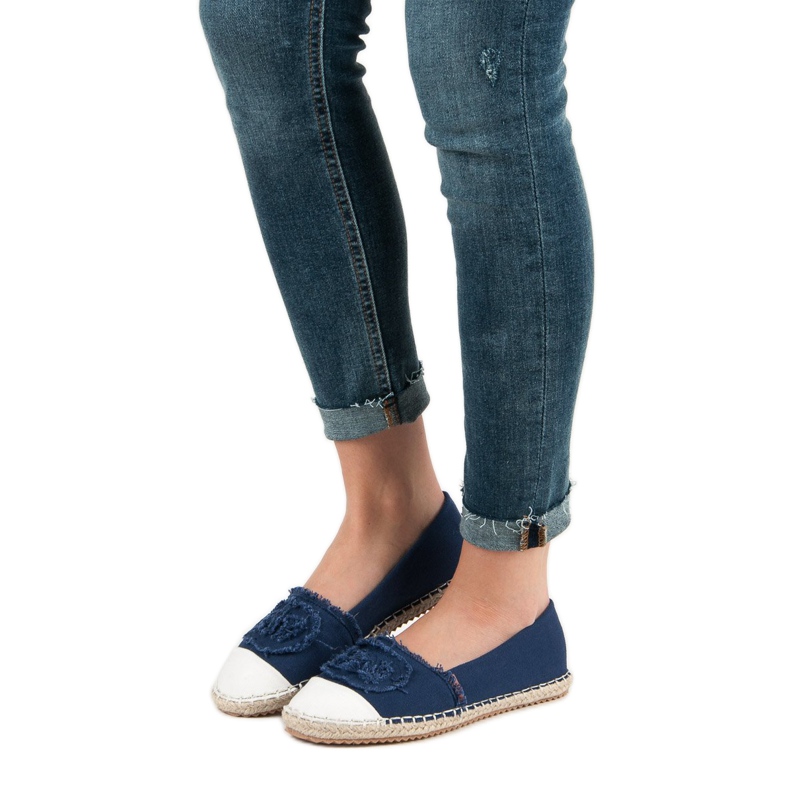 McKey Fashionable Espadrilles blue navy blue 2