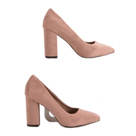 Sweet Shoes Suede Pumps On A Pillar pink 2 Sweet Shoes Suede Pumps On A Pillar pink 2