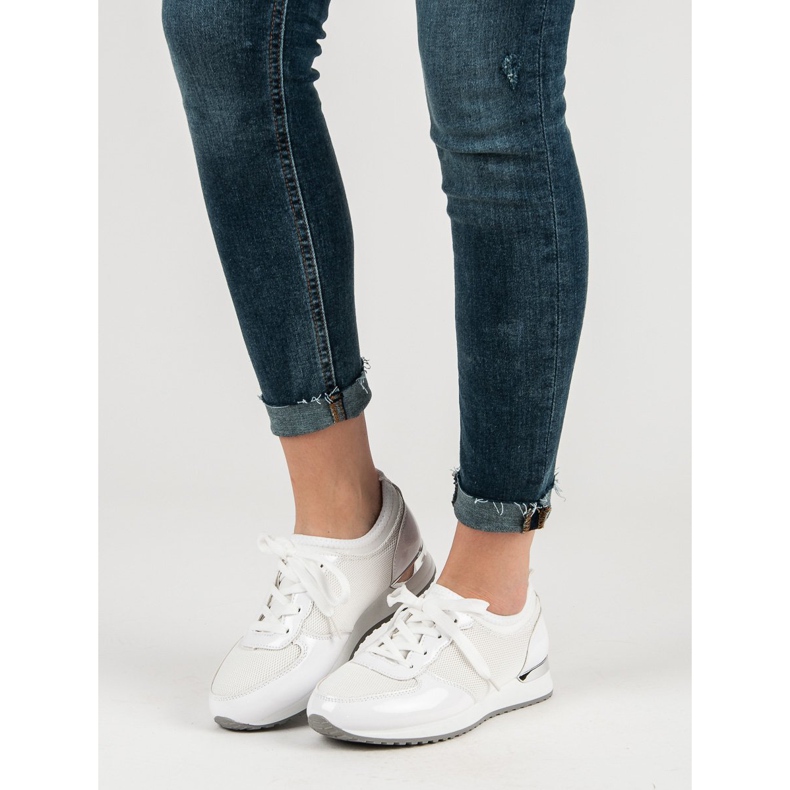 Sport Shoes With Mesh white 2