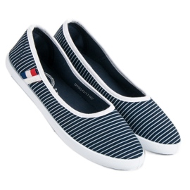 McKey Textile Ballerina With Stripes white blue 2