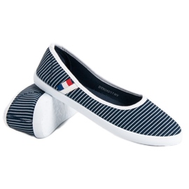 McKey Textile Ballerina With Stripes white blue 1
