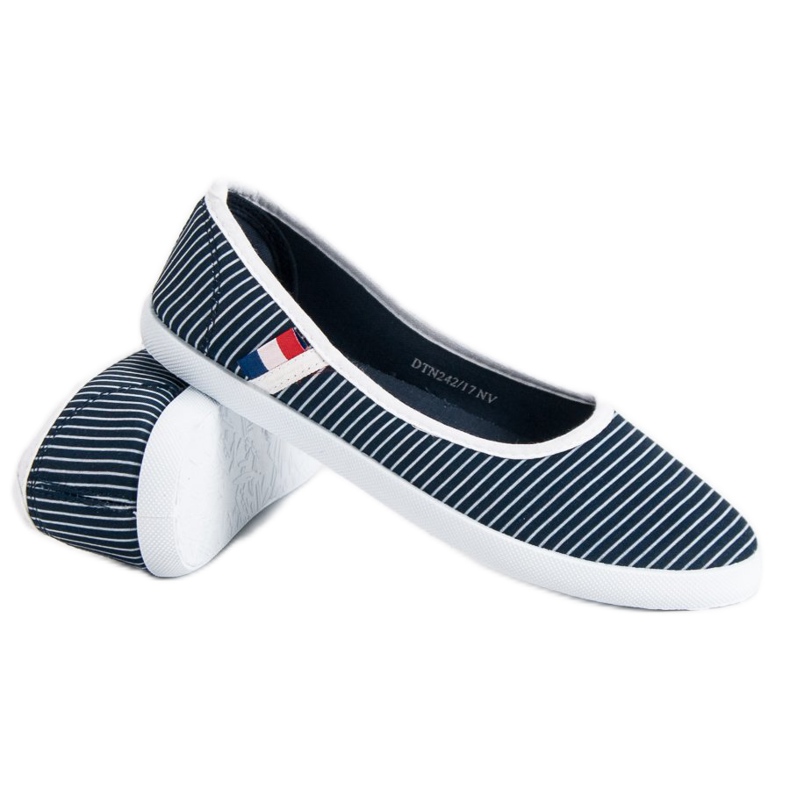 McKey Textile Ballerina With Stripes white blue 1