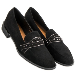 Sergio Todzi Black Loafers With Rhinestones 2
