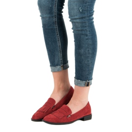 Sergio Todzi Loafers On A Flat Heel red 2
