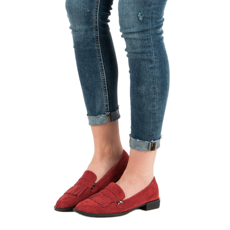 Sergio Todzi Loafers On A Flat Heel red 2