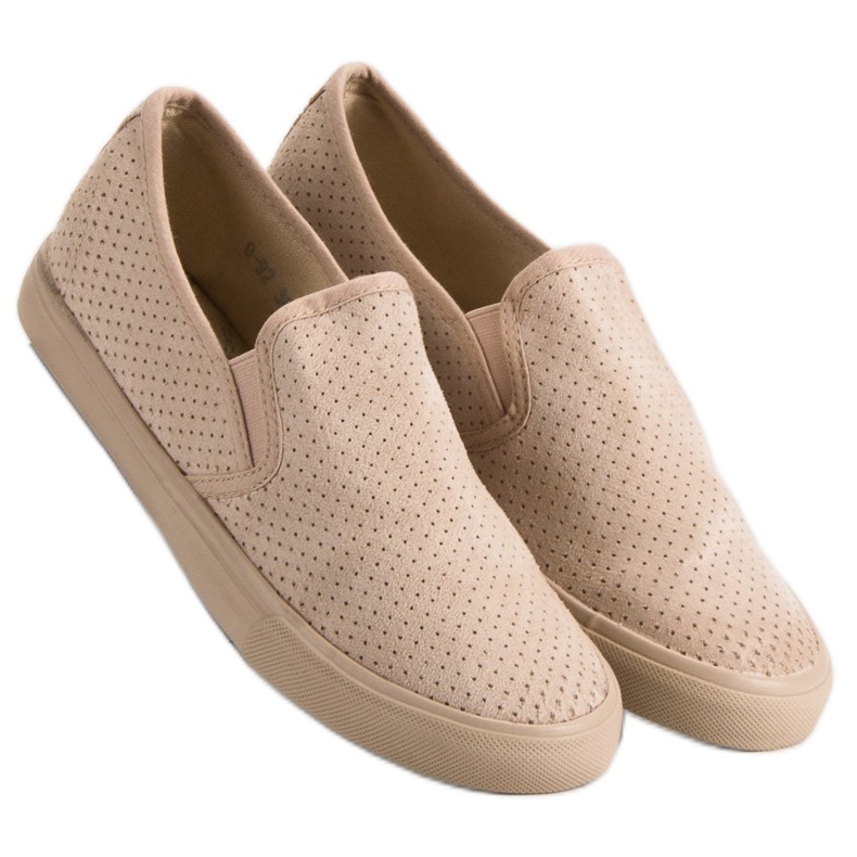 Suede Slip On Sneakers brown 2