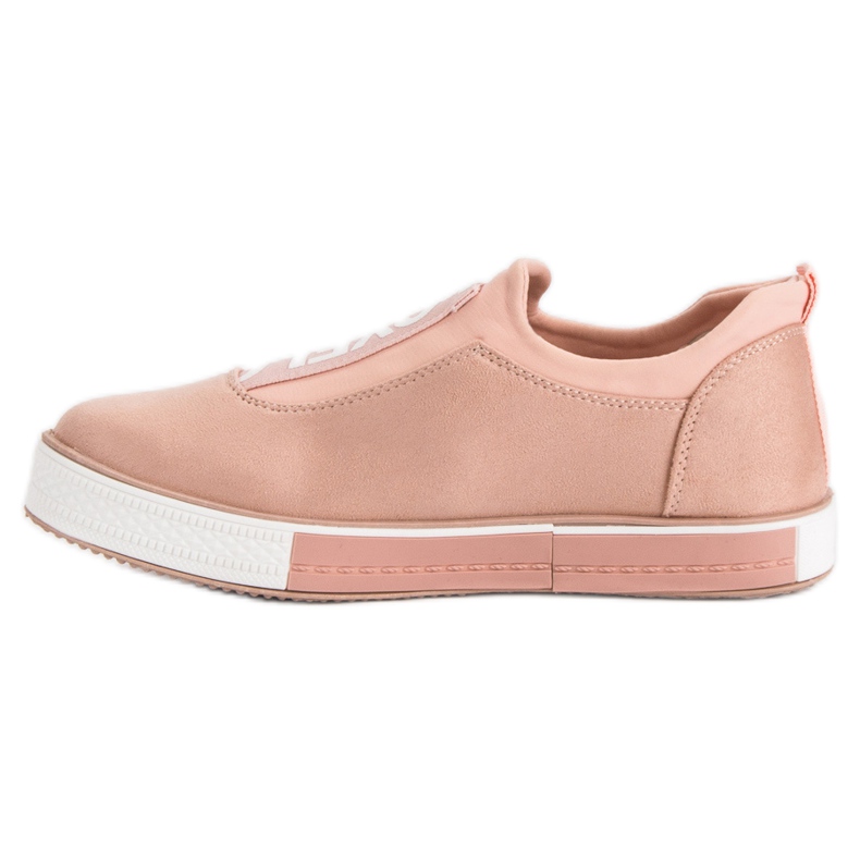 Ideal Shoes Lovelo Slip-On Sneakers pink 1