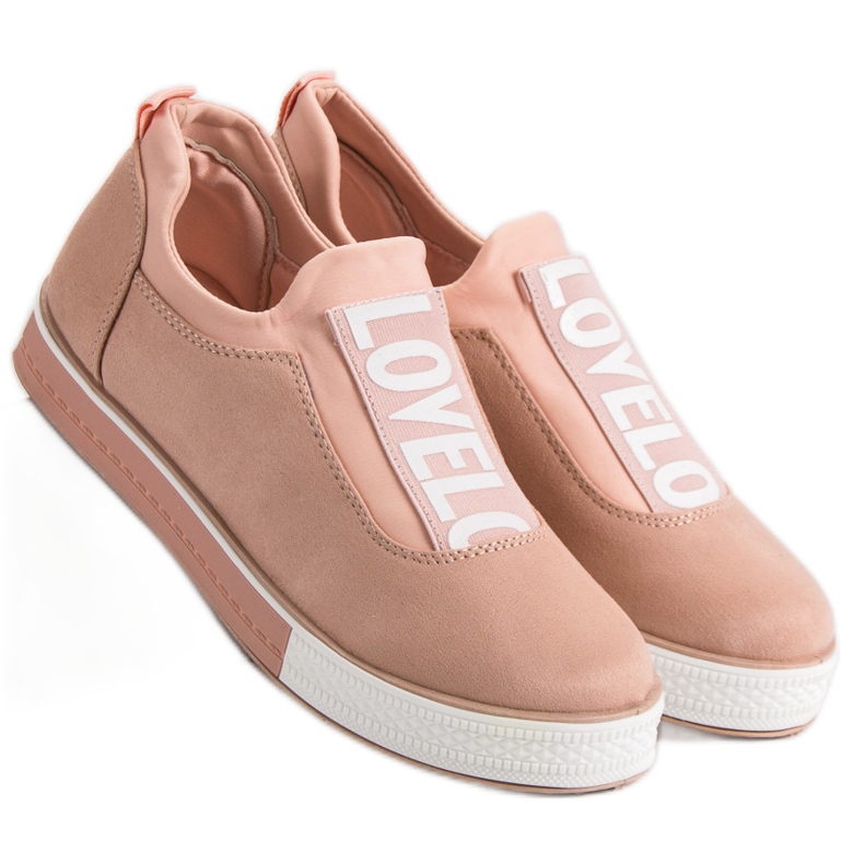 Ideal Shoes Lovelo Slip-On Sneakers pink 2