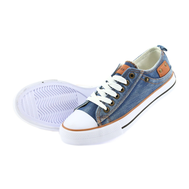 American Club dk jeans tied sneakers blue 4