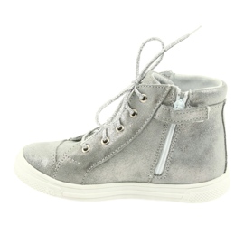 Boots and shoes for girls silver Ren But 3237 grey 2