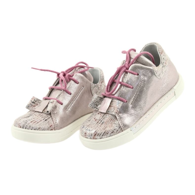 Ren But Girls' Sports Leather Shoes Rhine pink 3
