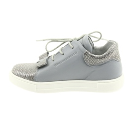 Girls' leather shoes RenBut 3303, gray and silver grey 2 Girls' leather shoes RenBut 3303, gray and silver grey 2