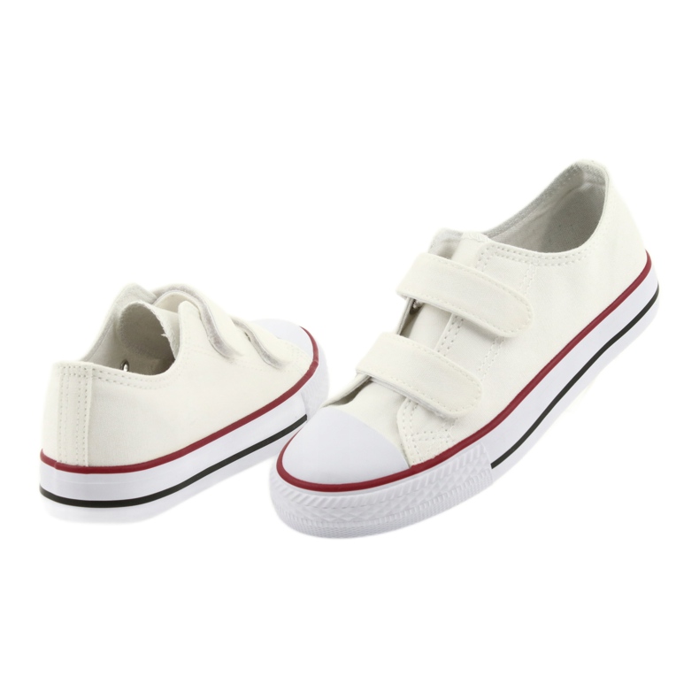White sneakers with Velcro Atletico TDZ-7-V 5