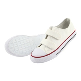 White sneakers with Velcro Atletico TDZ-7-V 4
