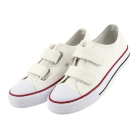 White sneakers with Velcro Atletico TDZ-7-V 3