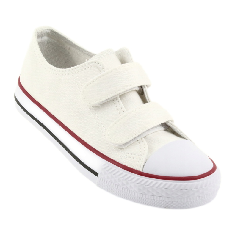 White sneakers with Velcro Atletico TDZ-7-V 1
