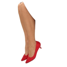 Pumps on a low heel red B-36 Red 2