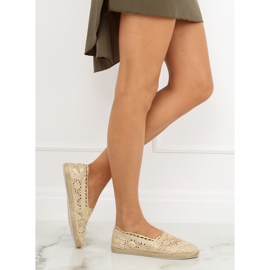 Gold lace espadrilles JX1020 Gold golden 1