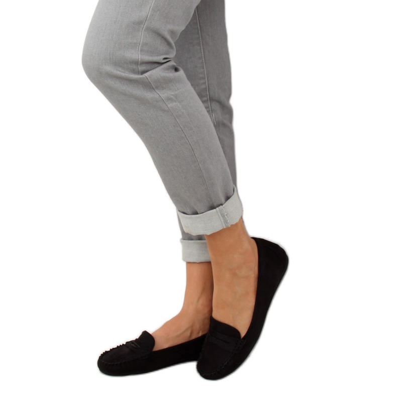 Black Women's black loafers C18037 Black 1