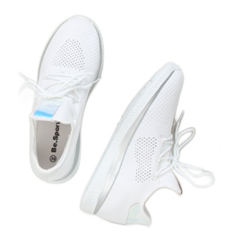 White petrol sports shoes B111-8 WHITE / SILVER 1