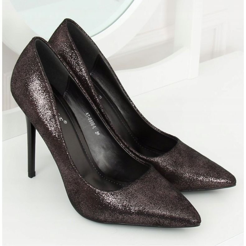 Graphite women's high heels AT-0596-L Spear black multicolored 1