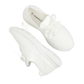 White LX-9837 White sports shoes 4