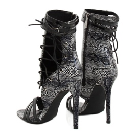 Black Snake leather boots JR-041 Black 2