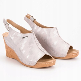 Filippo Wedge Sandals With A Pattern pink 2