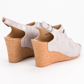 Filippo Wedge Sandals With A Pattern pink 1