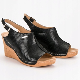 Filippo Light Wedge Sandals black 1