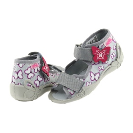 Befado sandals children's shoes 242P090 violet grey pink 4