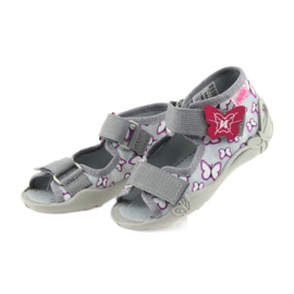 Befado sandals children's shoes 242P090 violet grey pink 3