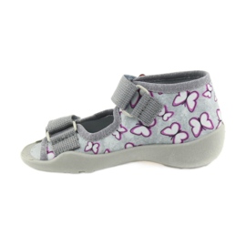 Befado sandals children's shoes 242P090 violet grey pink 2