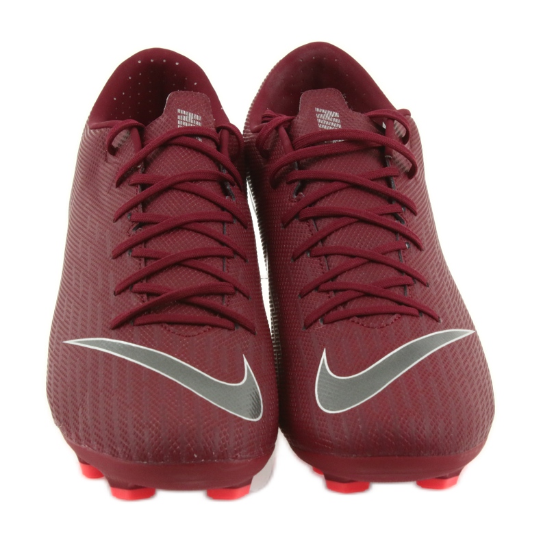 Nike Mercurial Vapor 12 Academy FG M AH7375-606 soccer shoes claret red 3