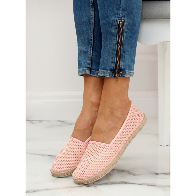 Pink mesh espadrilles JX1029 Pink 2